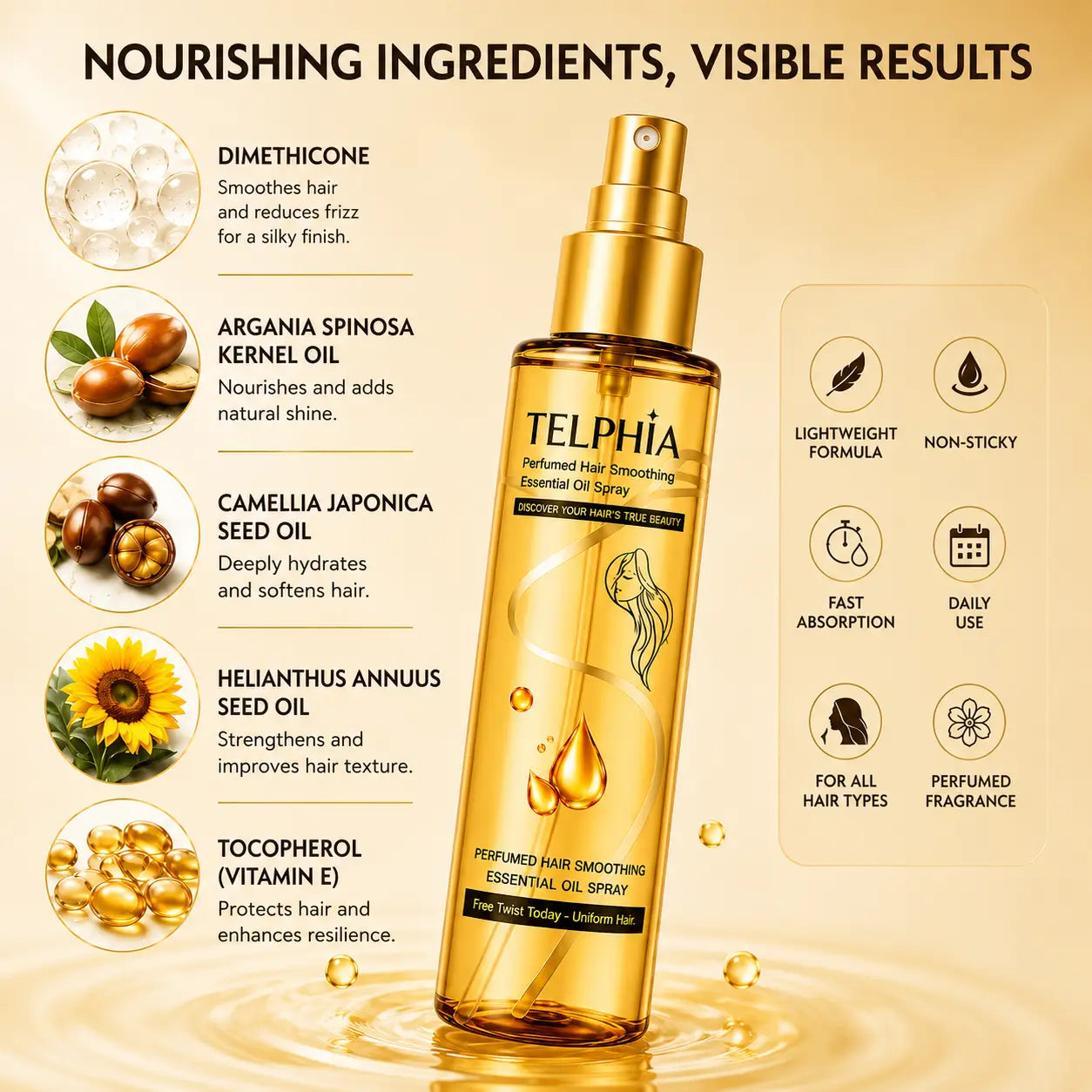 Hair Smoothing Spray