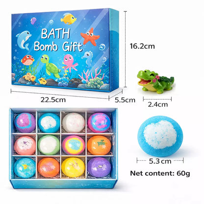 12-Piece Ocean Surprise Toy Bath Bomb Set