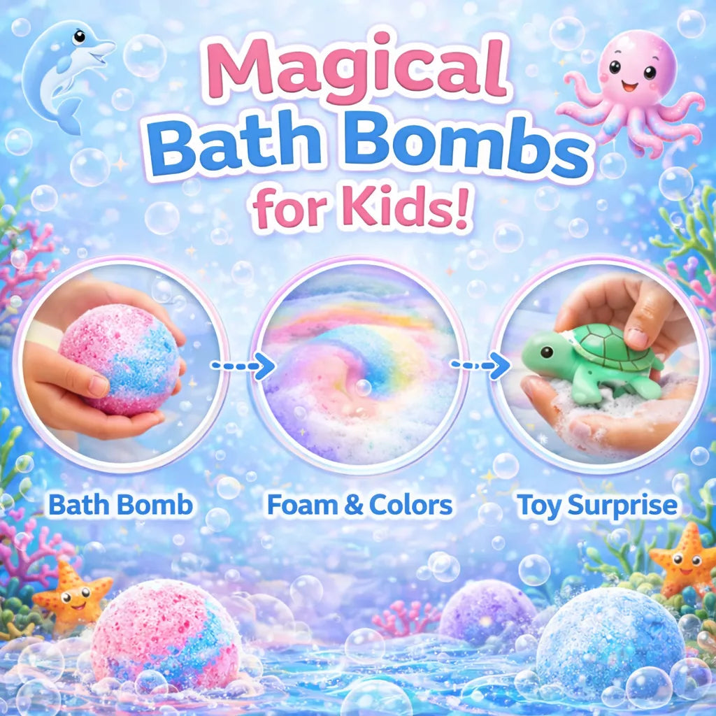 12-Piece Ocean Surprise Toy Bath Bomb Set